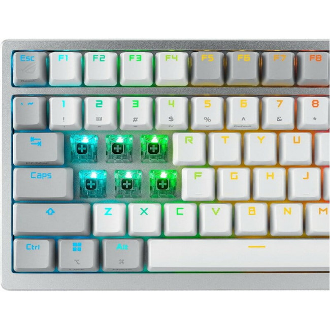 Клавіатура бездротова Asus ROG Azoth RGB WL BT White (90MP031A-BKUA11)