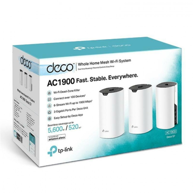Комплект з трьох Mesh Wi-Fi маршрутизаторів TP-Link Deco S7(3-pack)