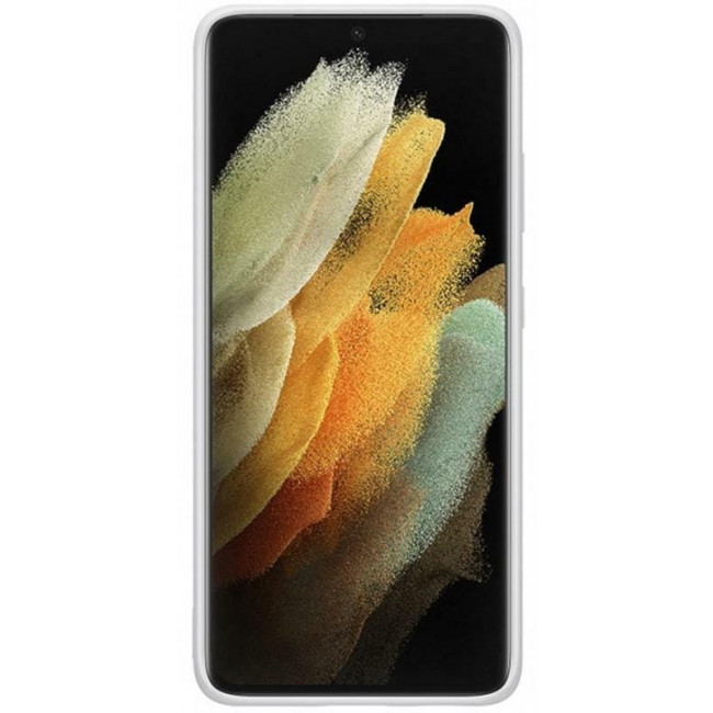 Чохол-накладка Samsung Silicone Cover для Samsung Galaxy S21 Ultra SM-G998 Light Gray (EF-PG998TJEGRU)