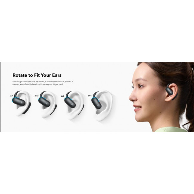 Bluetooth-гарнітура Anker SoundCore AeroFit 2 Black (A3874G11)