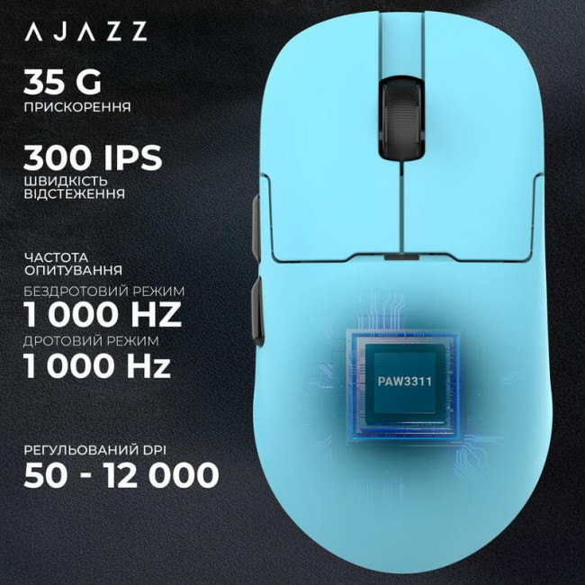 Миша бездротова Ajazz AJ159P MC Blue (AJ159P-MC-Blue)