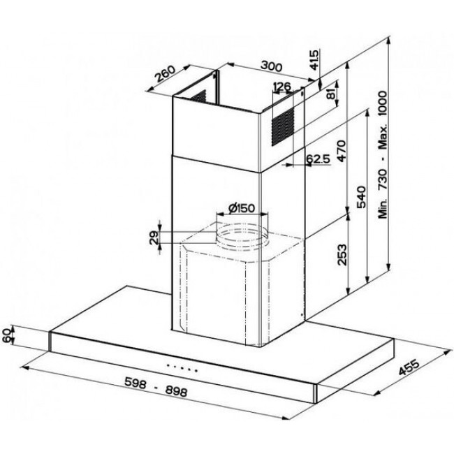Витяжка Faber Stilo Glass Smart X/V A60