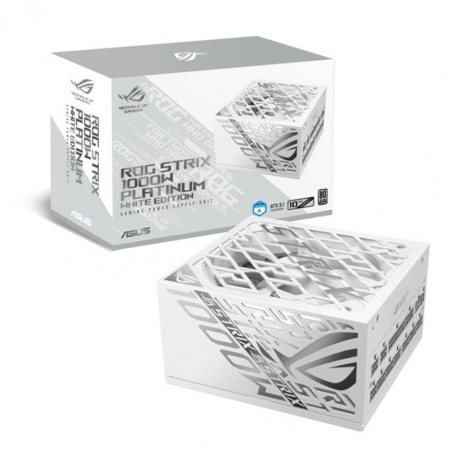 Блок живлення Asus ROG Strix 1000W Platinum White Edition (90YE00W4-B0NA00)
