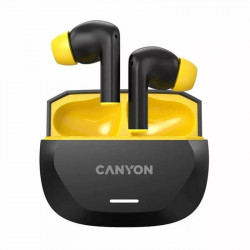 Bluetooth-гарнітура Canyon TWS-7 Hexagon Black/Yellow (CNS-TWS7BY)